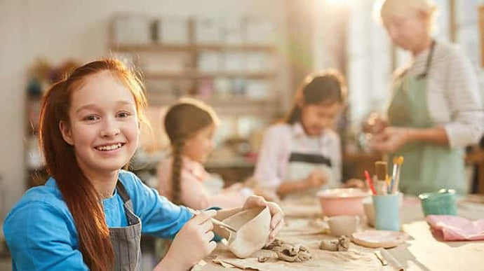 art classes for kids, afterschool class for kids, home school art class ceramic pottery classes for kids