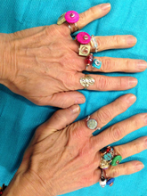 Load image into Gallery viewer, Wire Wrap Rings- June 28th 6-8pm   $45
